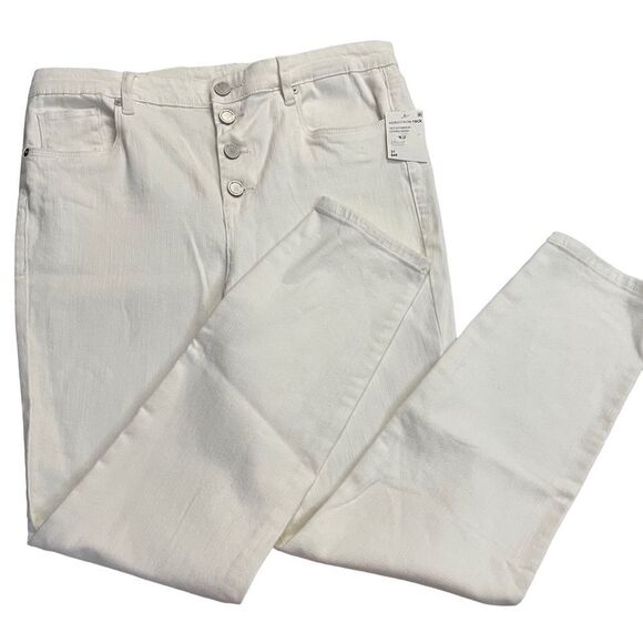 BLANKNYC WHITE THE GREAT JONES BUTTON FLY‎ HIGH RISE SKINNY JEANS size 31 NEW! - Picture 1 of 11